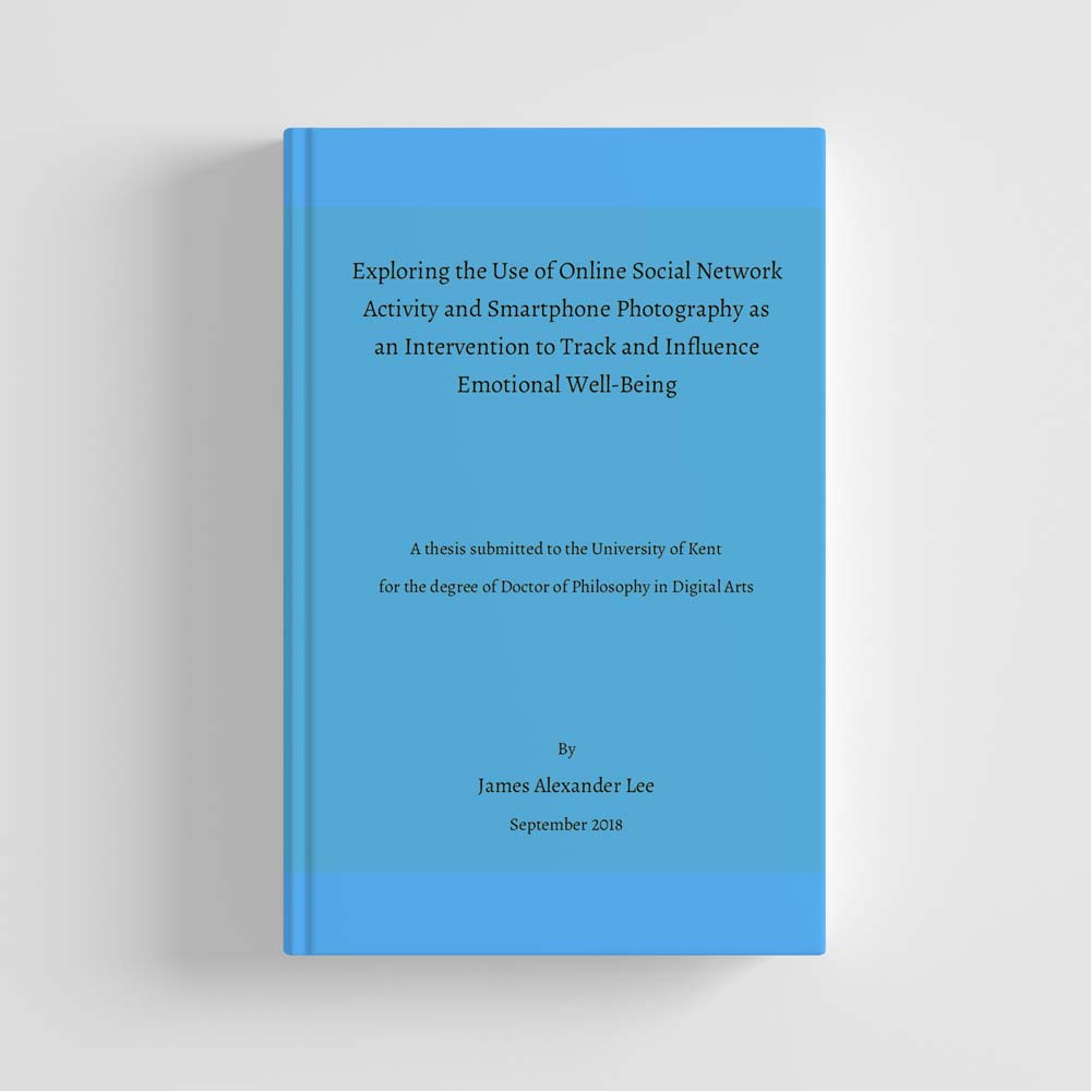 The front cover of a book with the thesis title.