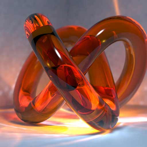 Glass Torus with Caustics